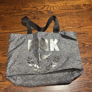 PINK Victoria's Secret Silver and Gray Tote